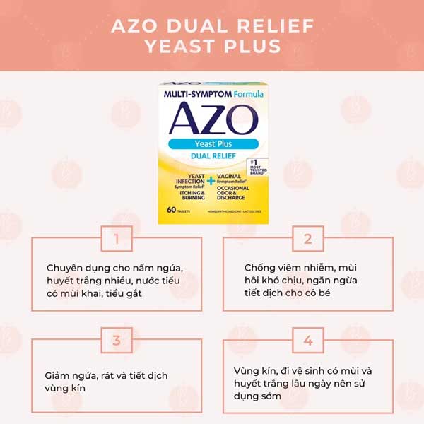 Viên uống Azo vàng, Azo Yeast Plus