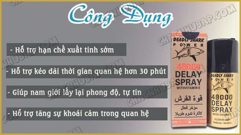 Chai xịt kéo dài quan hệ cho nam giới Deadly Shark 48000