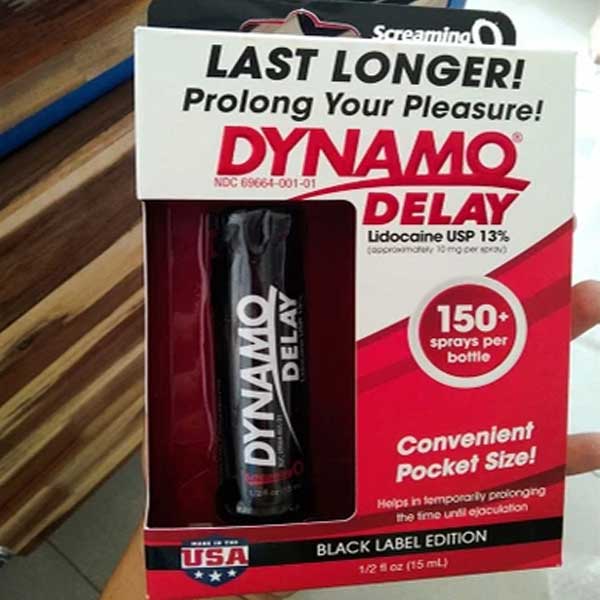 Công dụng Chai xịt Dynamo Delay Black Label Edition