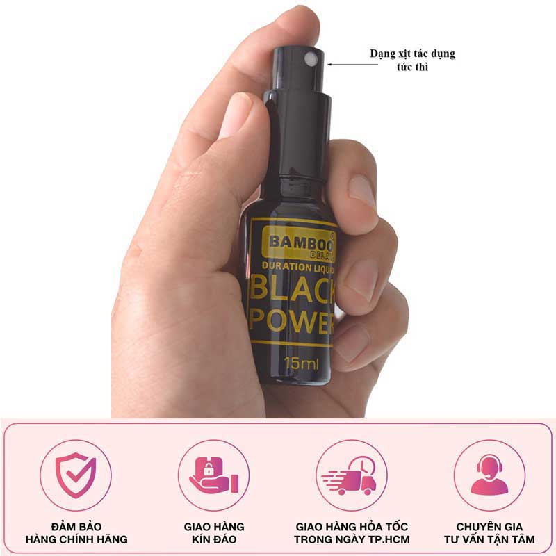 Chai xịt Bamboo Black Power